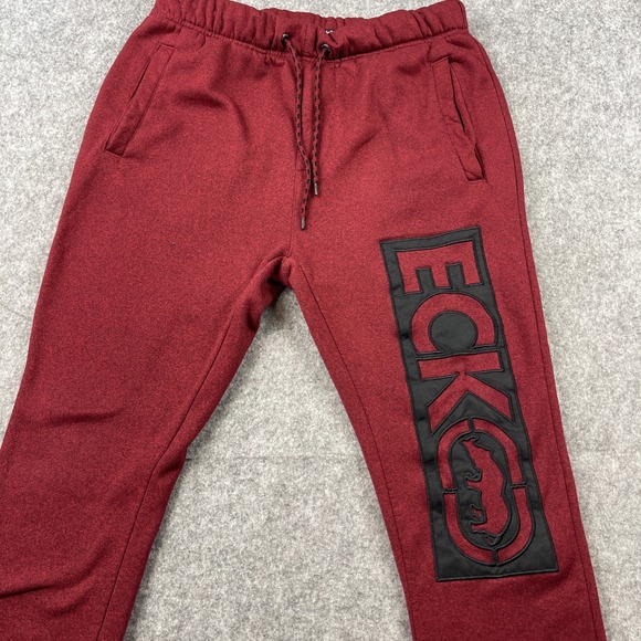Ecko Unltd Men's Sweatpants Fleece Jogger Embroidered Leg Hit Logo Medium - Picture 2 of 8